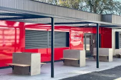 Figure 10: Bardage bois et HPL, Ecole Sellier à Mulhouse (68)